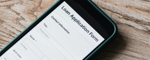 loan application on mobile phone